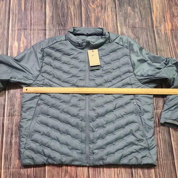 Nike Running Jacket Mens 2XL Therma-FIT ADV AeroLoft Repel Down Grey FB7556-084 - Picture 13 of 16